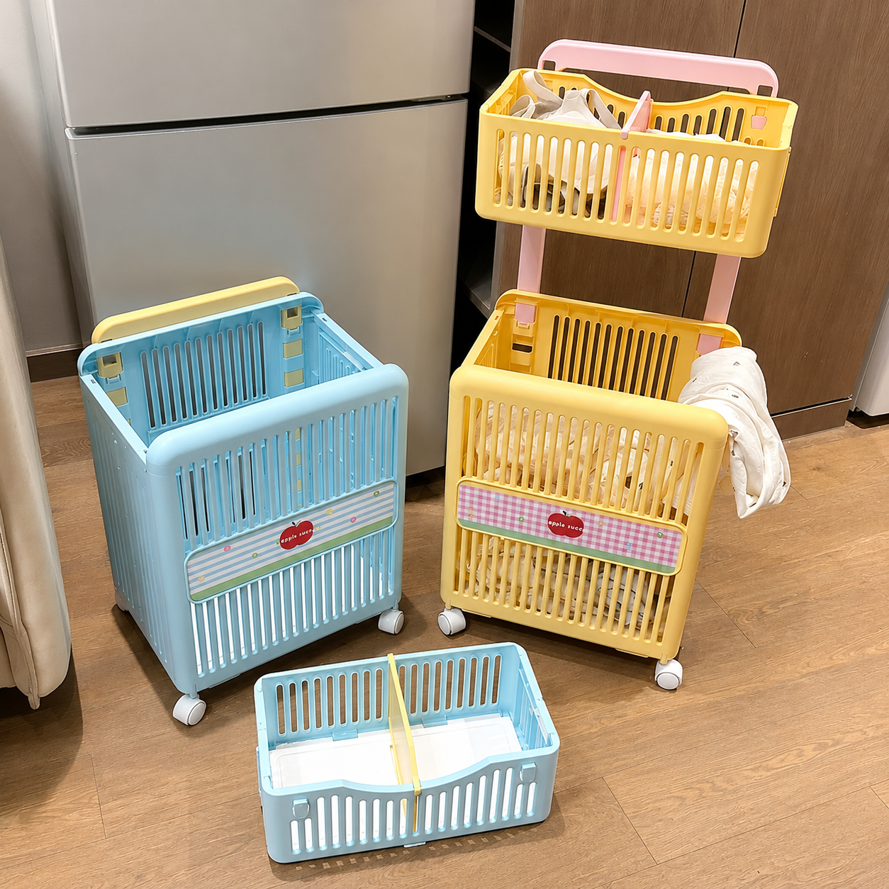 Multi-Compartment Laundry Basket