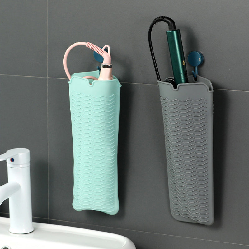 Non-slip Silicone Heat-Resistant Mat & Storage Pouch for Heated Tools