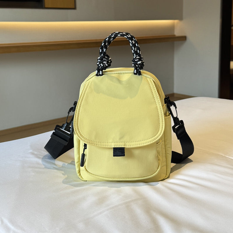Convertible Mini Backpack – Handheld, Crossbody & Backpack