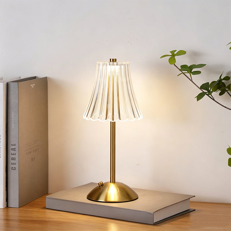 Luxury Minimalist Crystal Table Lamp with 3-Level Dimming