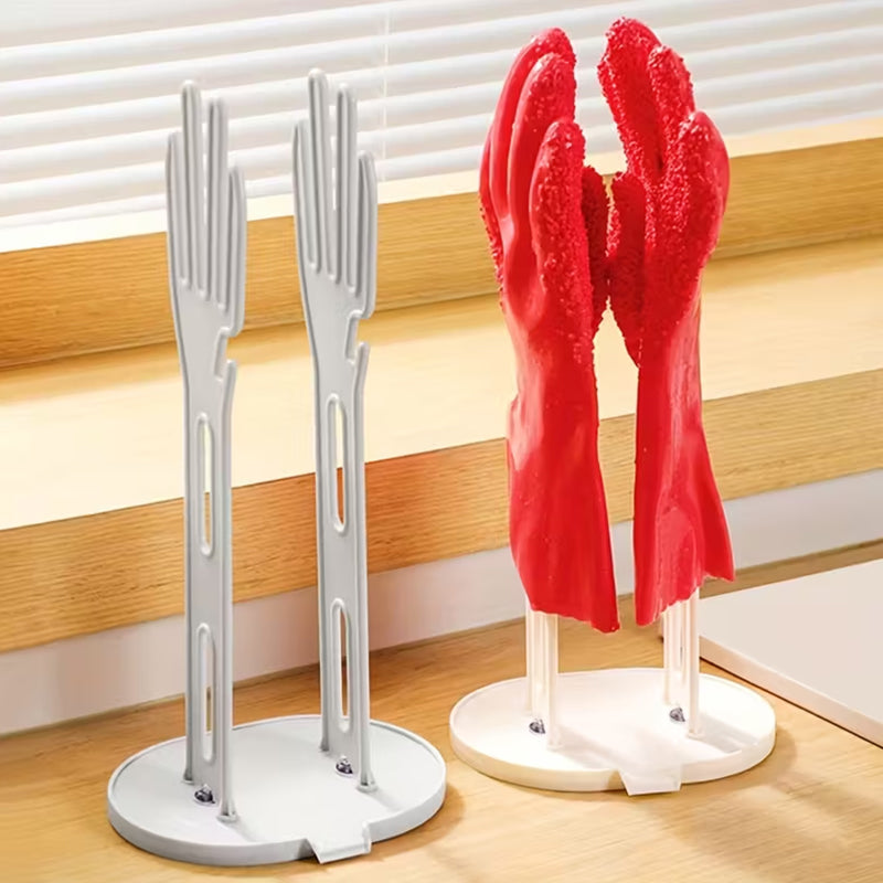 Multifunctional Detachable Glove Draining Rack with Suction Cup