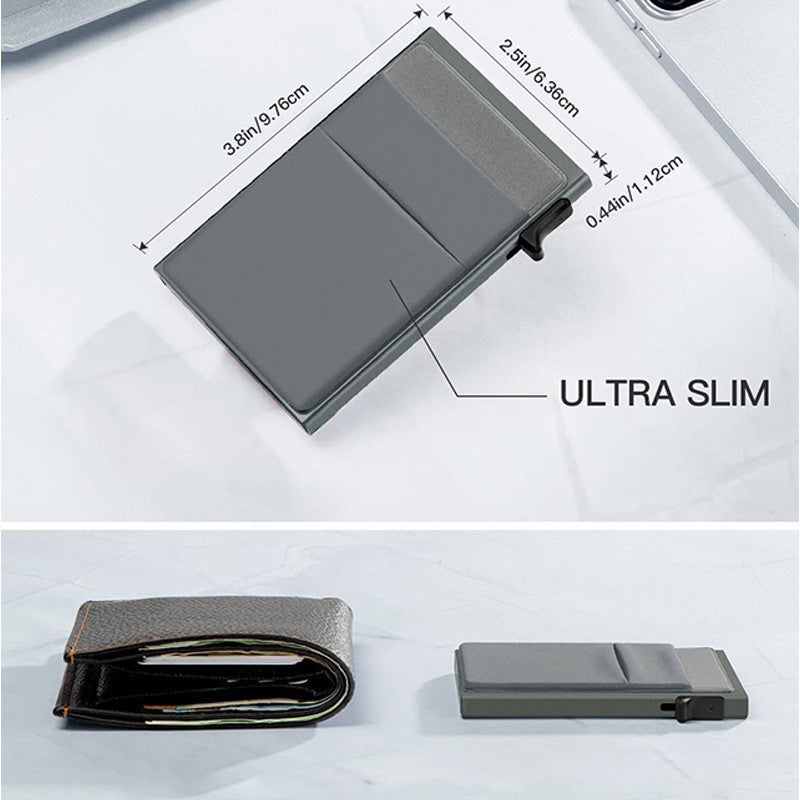 RFID Blocking Pop Up Card Holder Wallet