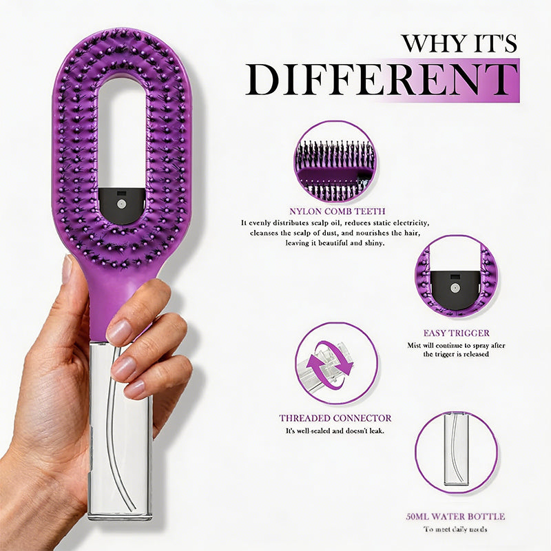 2-in-1 Mist Spray Hair Brush