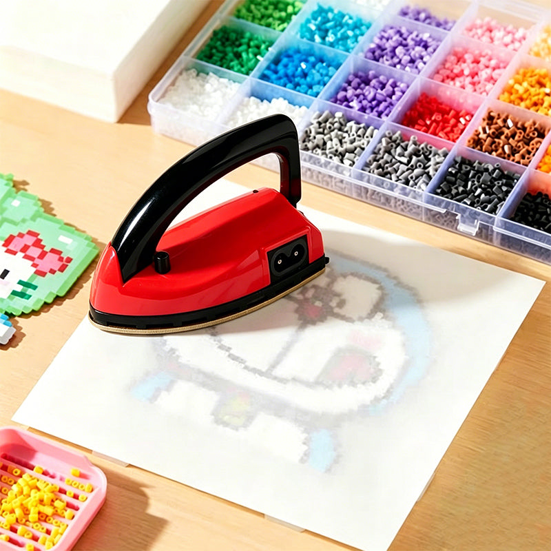 Foldable Mini Travel Iron for Clothes & Fuse Bead Crafts