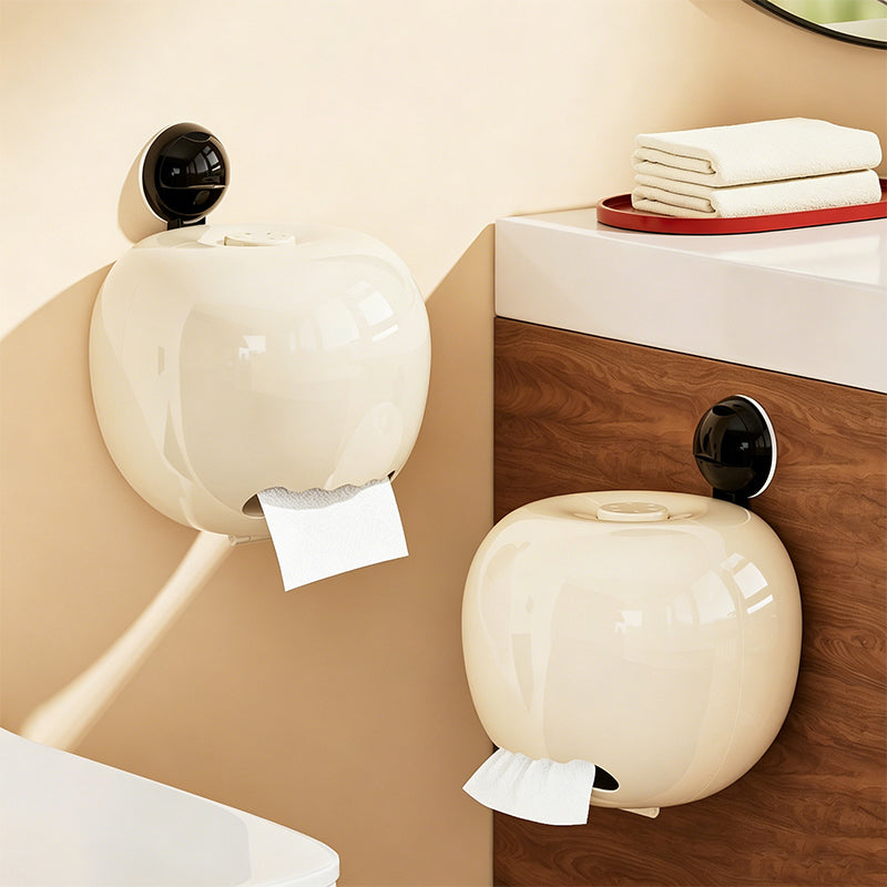 No-Drill Apple Suction Cup Tissue Holder with Aromatherapy