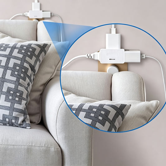 Compact Corner Outlet Adapter