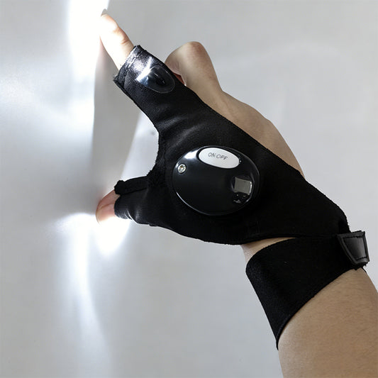 Waterproof LED Work Gloves – Long Battery, Fits All Hands