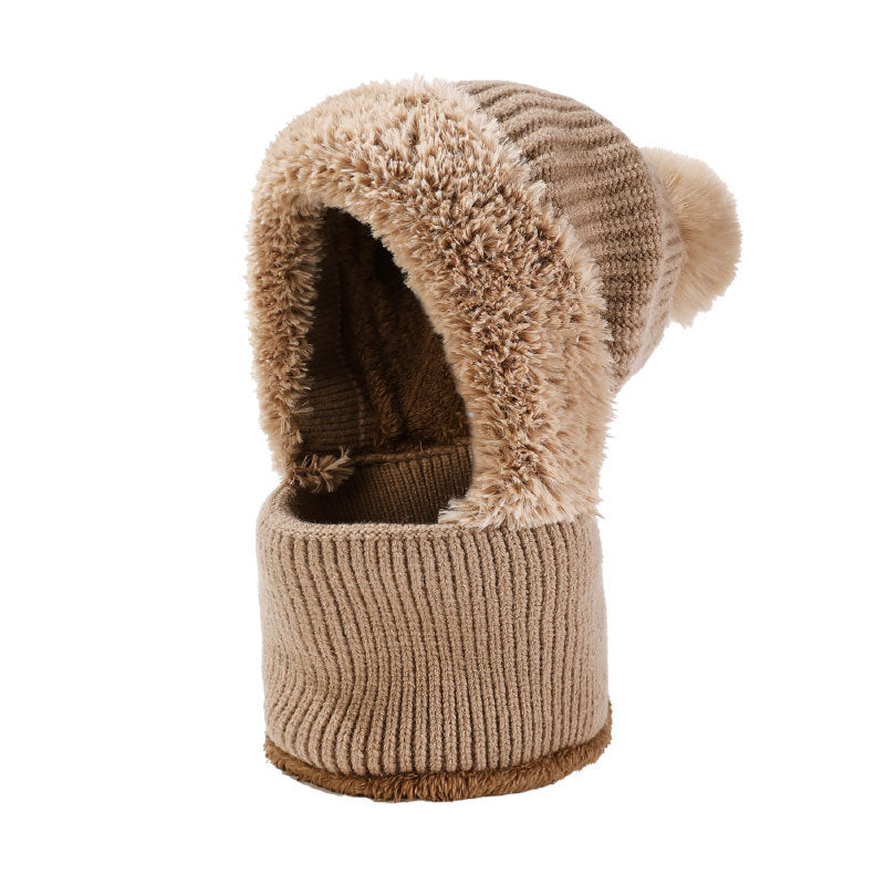 3-in-1 Fleece-Lined Mask Scarf Hat