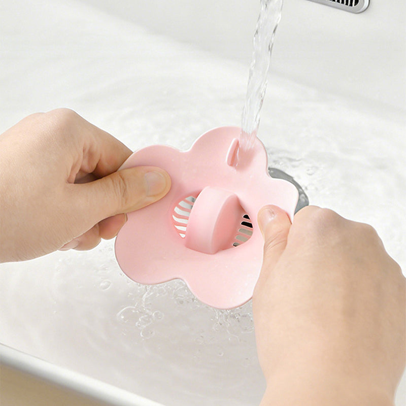 Leak-Proof Silicone Flower Sink Drain Stopper with Filter