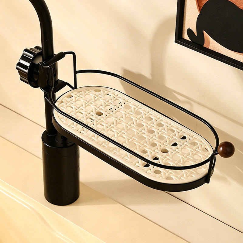 Vintage Wood Grain Shower Caddy Shelf – No-Drill Bathroom Storage Rack