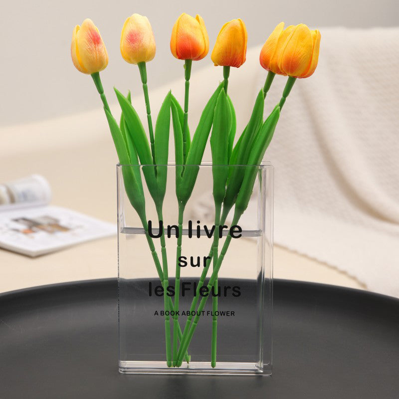 Book-Shaped Acrylic Flower Vase