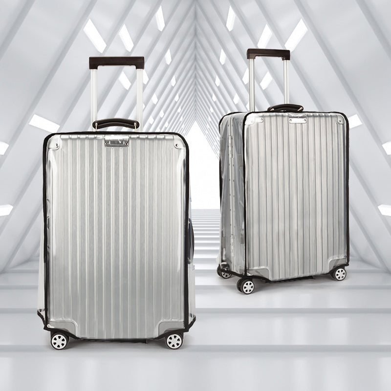 Full Coverage Transparent Luggage Cover with Handle Openings