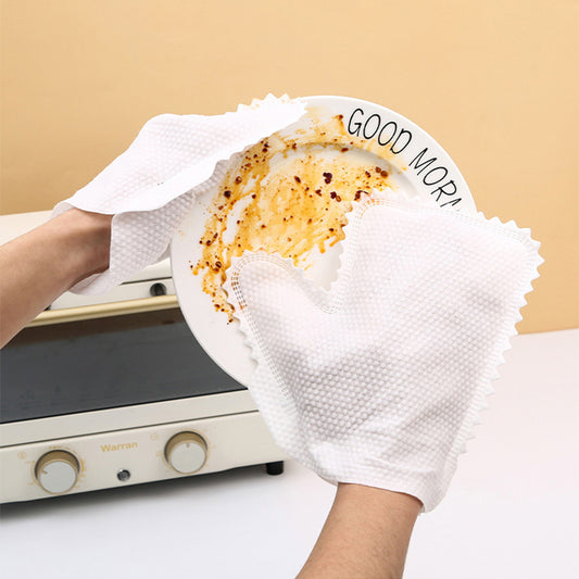 Disposable Cleaning Glove Cloth – Wet & Dry Dual-Use Dusting Wipes