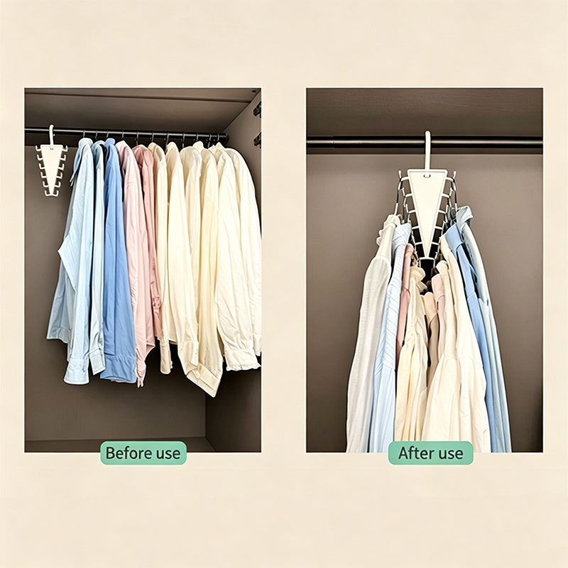 360° Rotating V-Shape Double-Sided 12-Clip Hanger