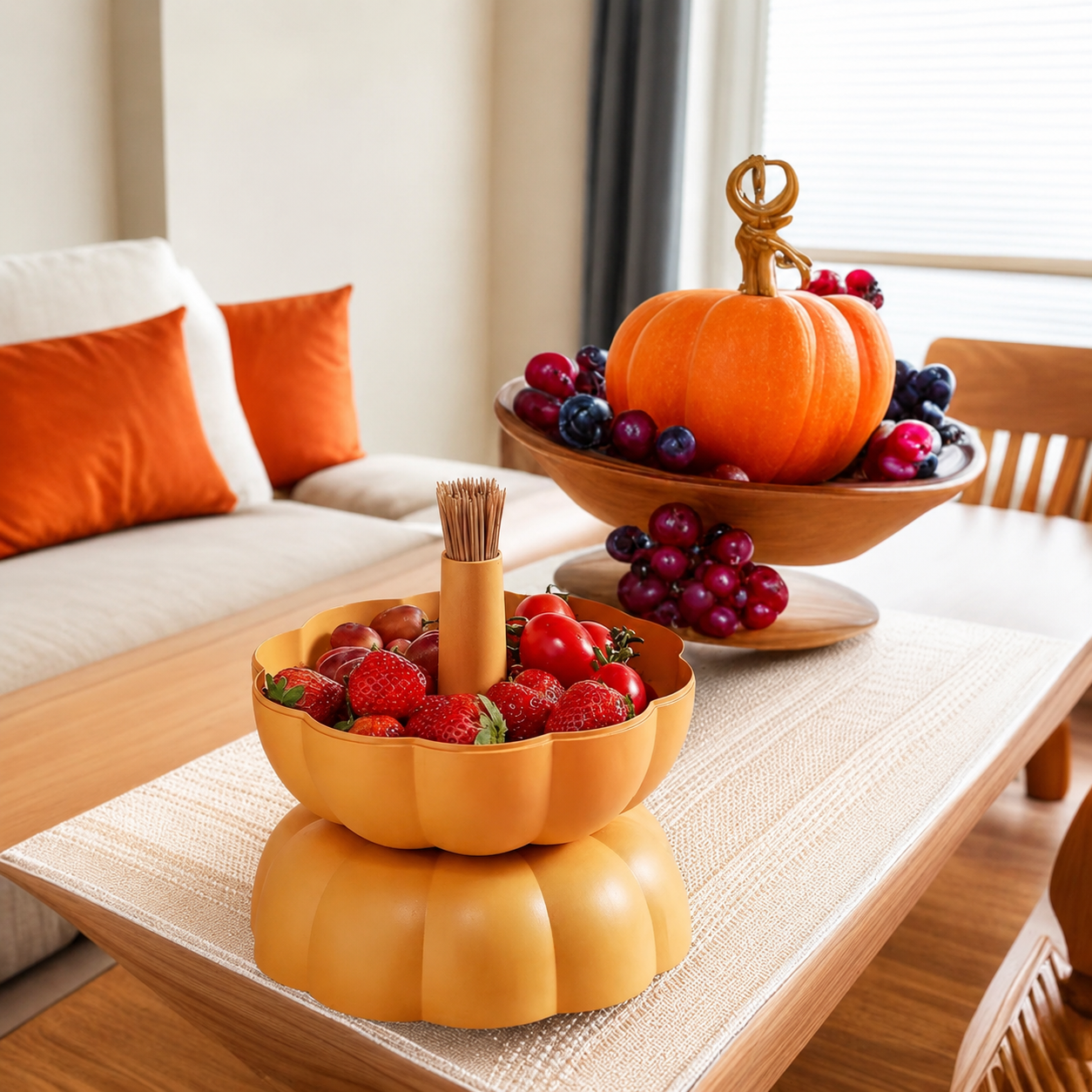 Pumpkin Serving Tray