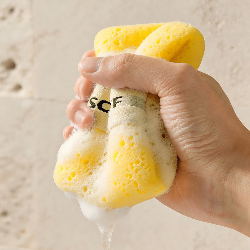 3-in-1 Exfoliating Soap Saver Bag with Anti-Slip Grip Strap