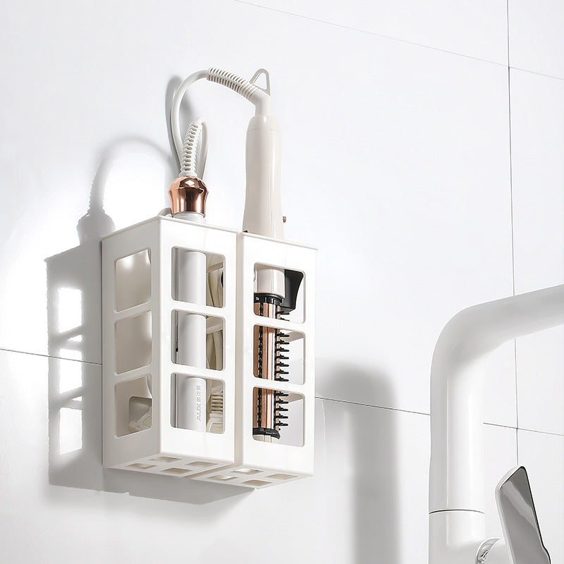 Wall-Mounted Curling Iron Organizer