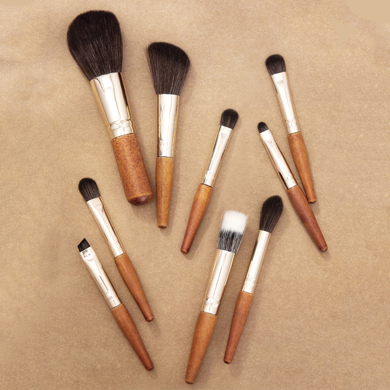 Mini Portable Makeup Brush Set – 9PCS with PU Case