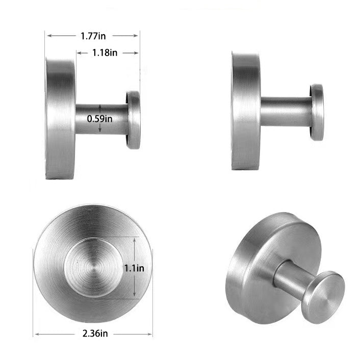 Stainless Steel No-Trace Suction Hooks | Strong Hold & Easy Installation