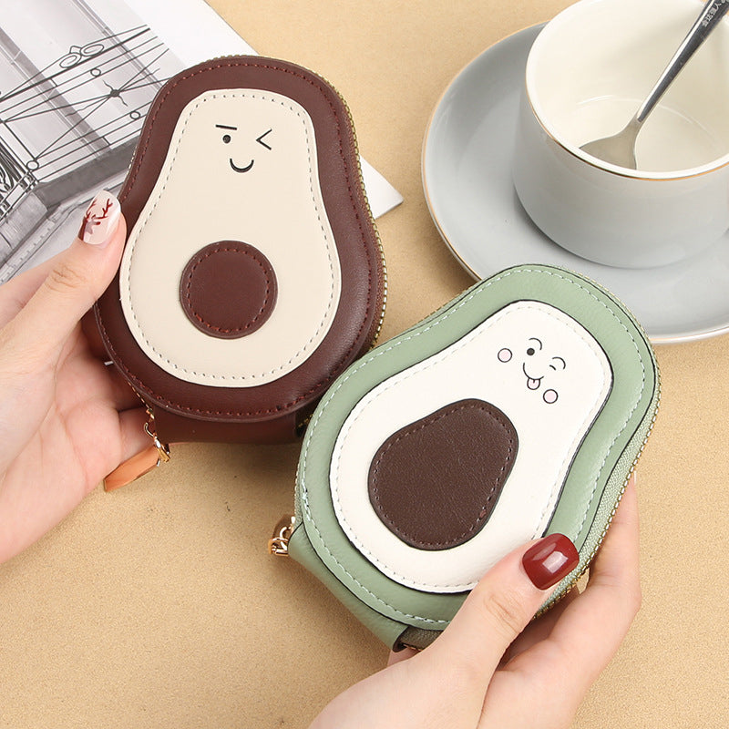 Avocado-Shaped RFID Card Holder – Portable & Spacious