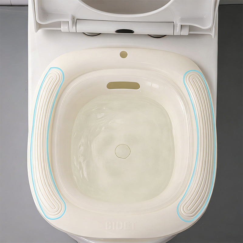 Anti-Overflow Sitz Bath with Built-in Pop-Up Drain Plug
