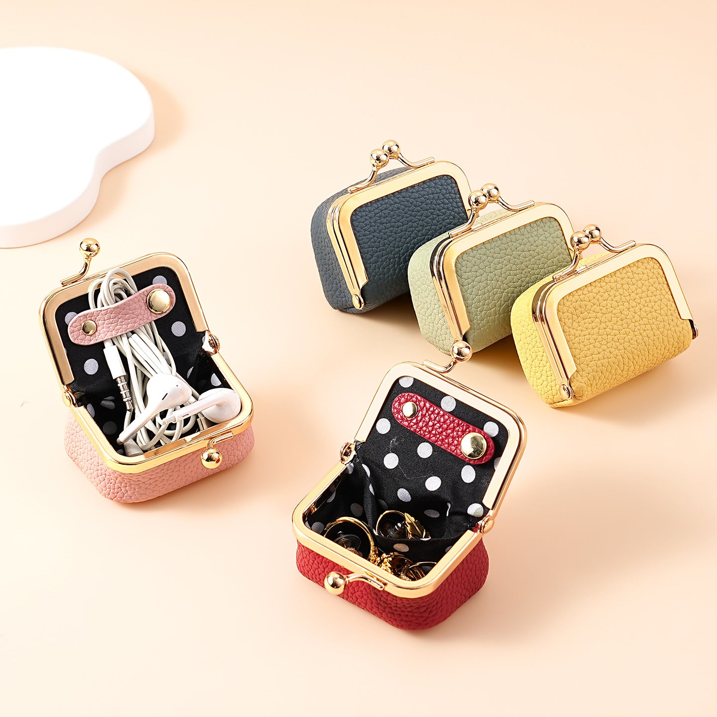 Mini Leather Jewelry Pouch