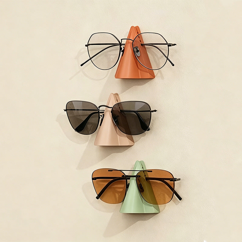 Silicone Nose-Shaped Glasses Holder – Wall Mount & Desk Stand