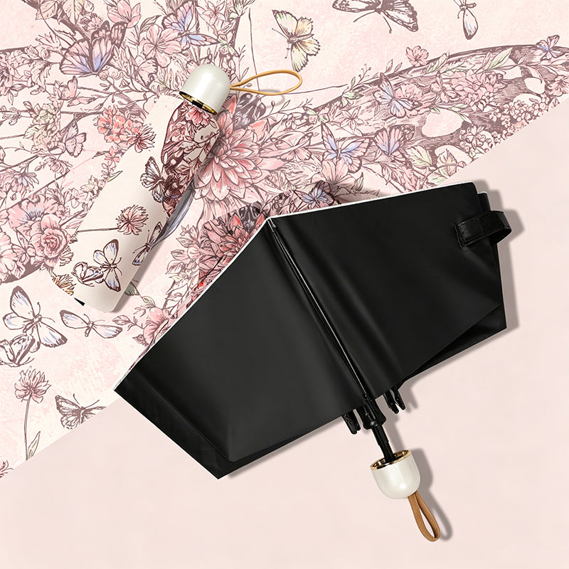 Portable Oil Painting Sun & Rain Umbrella