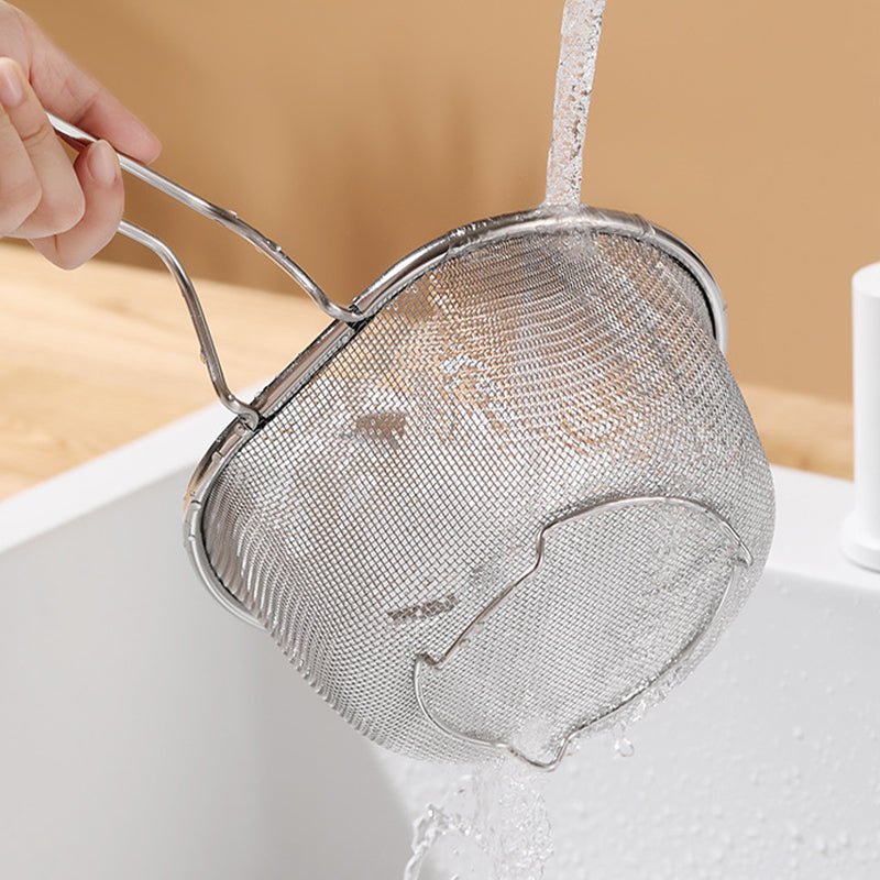 Stainless Steel Large Capacity Deep Mesh Strainer Ladle