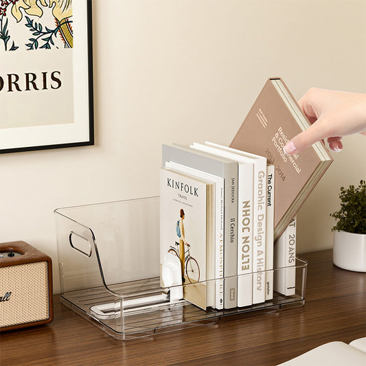 Clear Desktop Book Stand – Adjustable & Anti-Tip