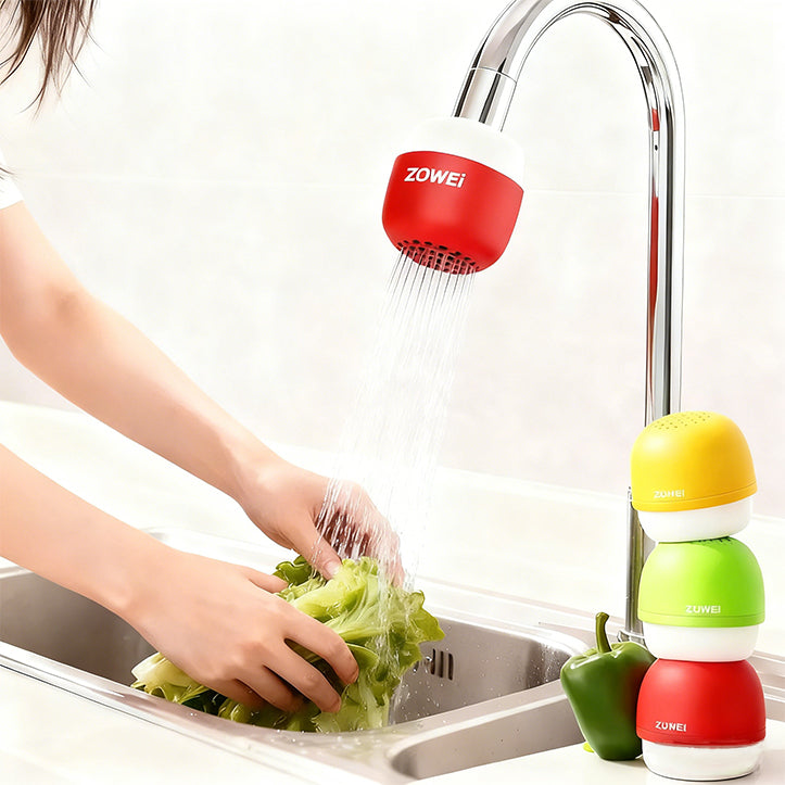 Portable Faucet Water Filter | Removes Impurities,  Cute Mushroom Design