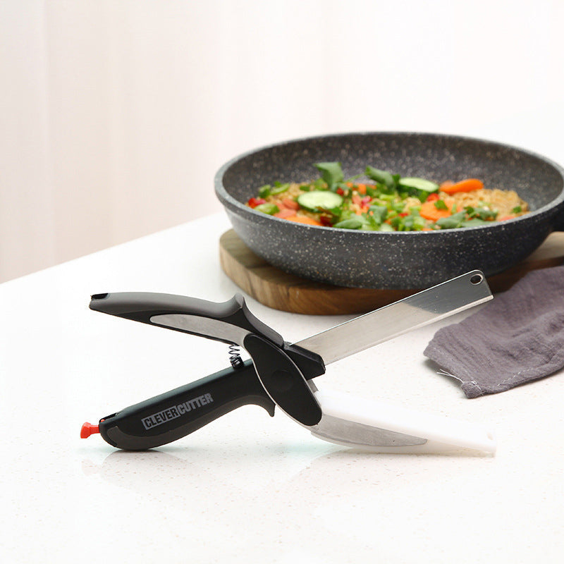 Detachable Vegetable Cutting Scissors – No Cutting Board Needed