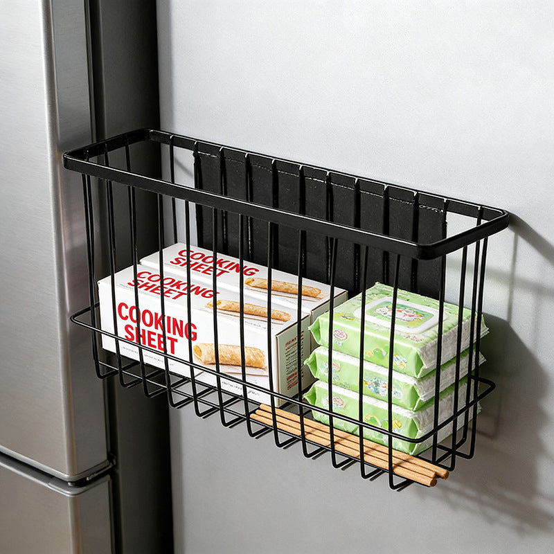 Magnetic Fridge Storage Rack with Strong Full-Back Magnet