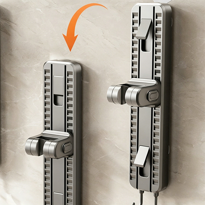 Sliding Track Suction Shower Head Holder – Height Adjustable, Universal Fit & Reusable