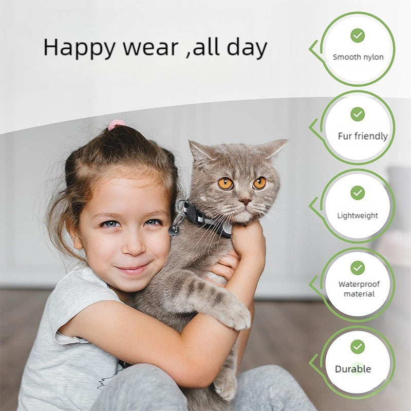 Reflective Waterproof Pet Tracking Collar for AirTag