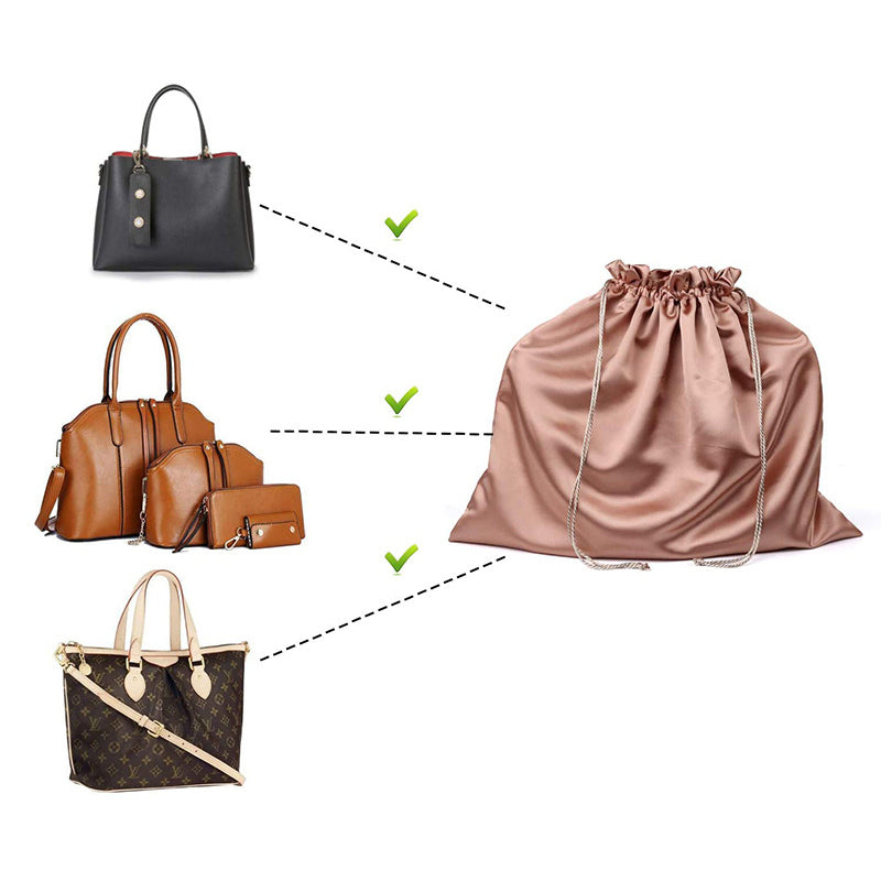 Premium Satin Dust Bag for Handbags with Drawstring Closure