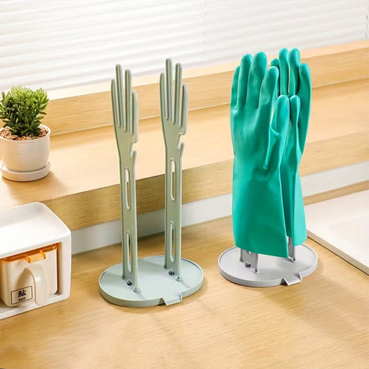 Multifunctional Detachable Glove Draining Rack with Suction Cup