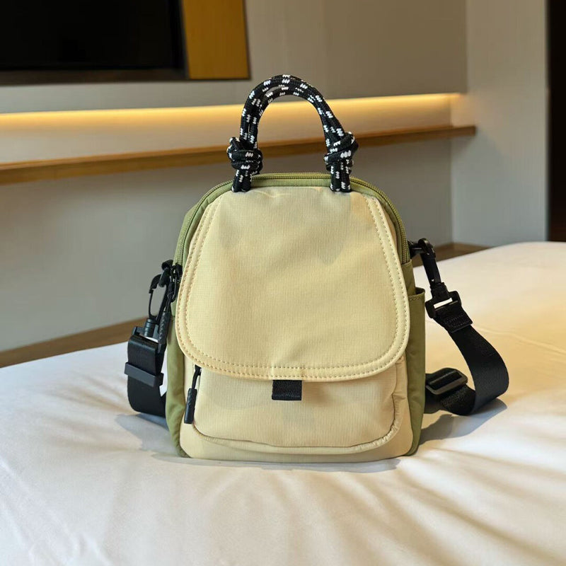 Convertible Mini Backpack – Handheld, Crossbody & Backpack