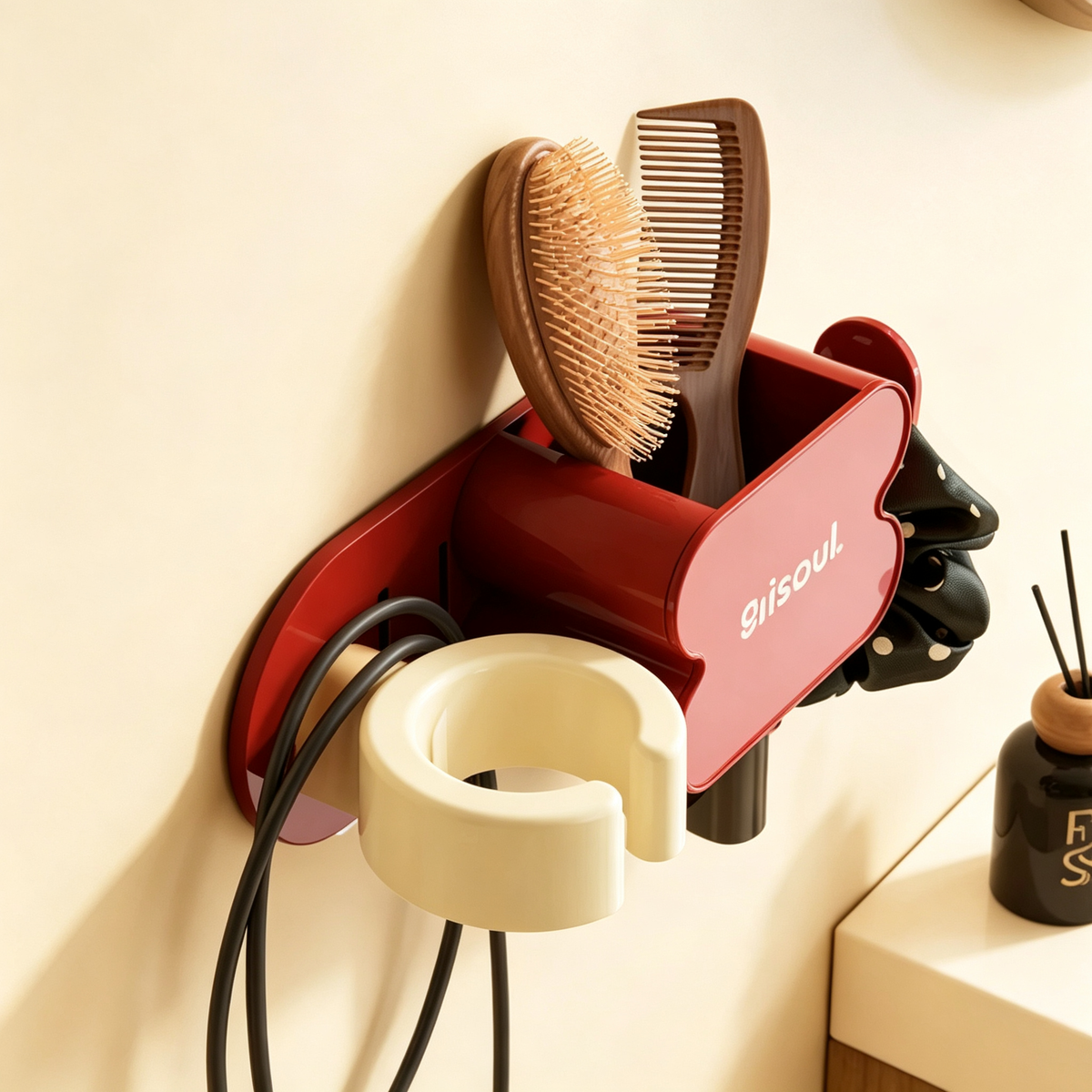 Hair Dryer Storage Rack