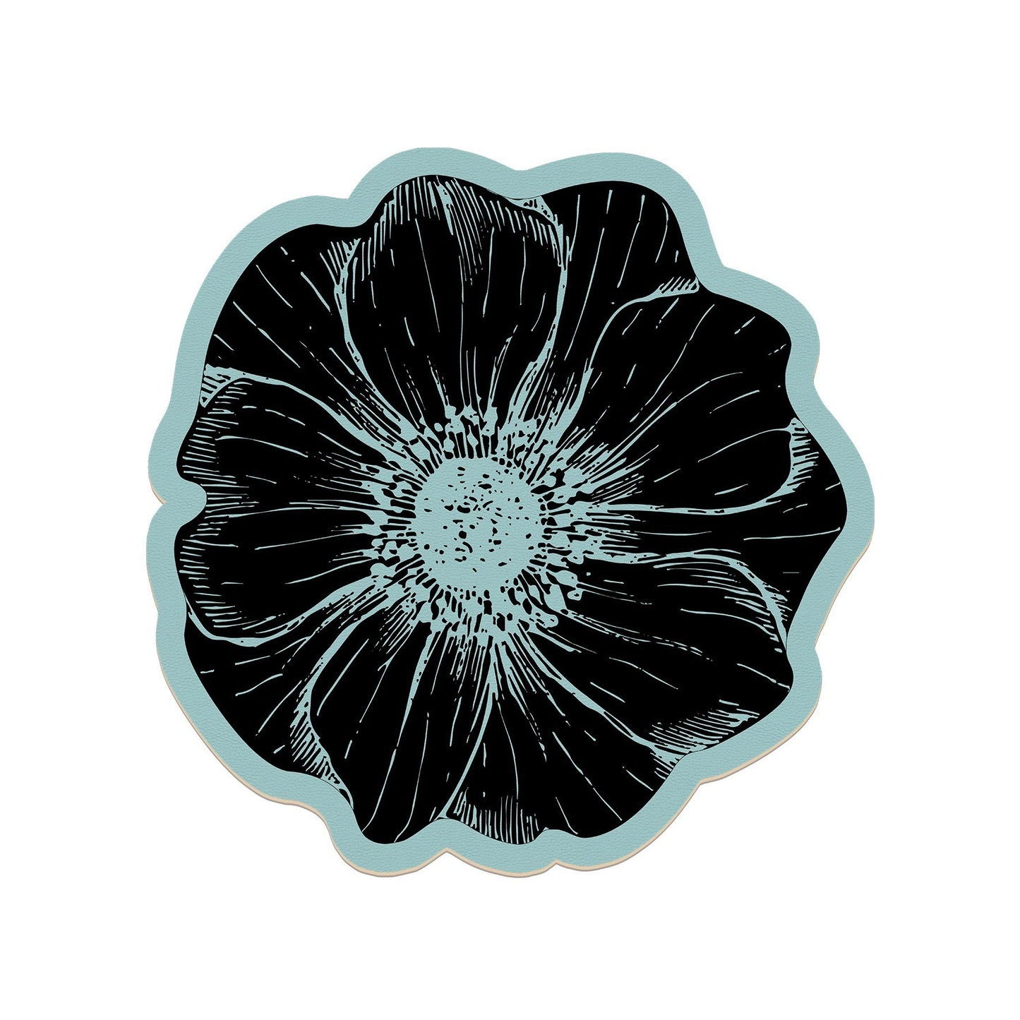 Rose-pattern Water Draining Mat