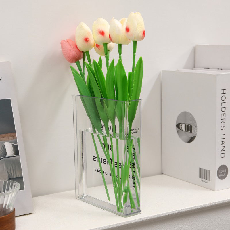 Book-Shaped Acrylic Flower Vase