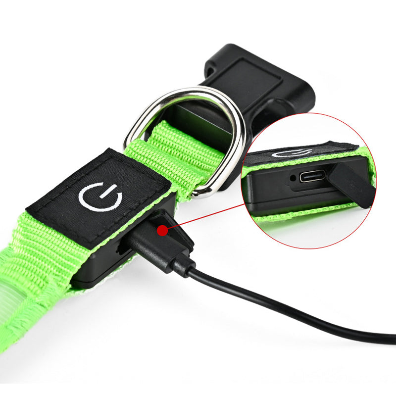 High-Visibility Waterproof LED Glow Collar