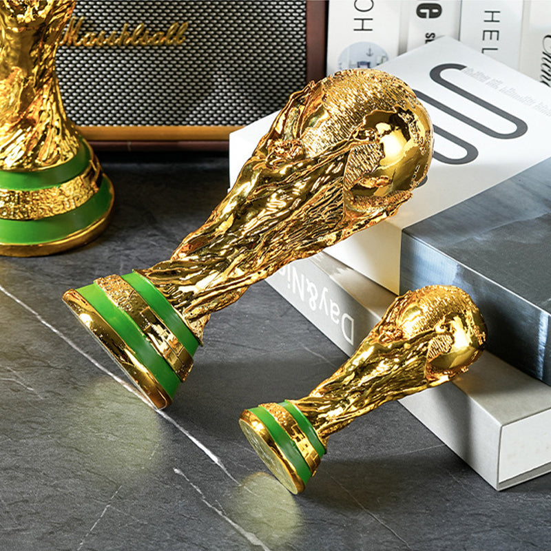 Golden Championship Trophy Replica Resin Display Statue