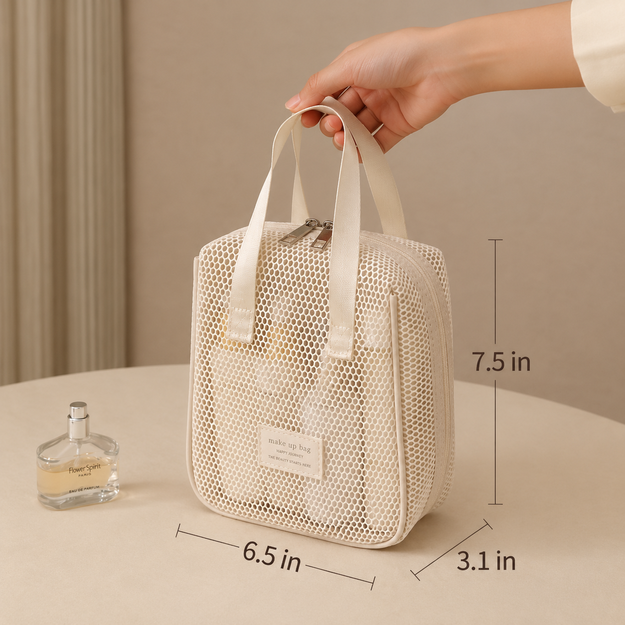 Waterproof Multi-Compartment Cosmetic Travel Bag