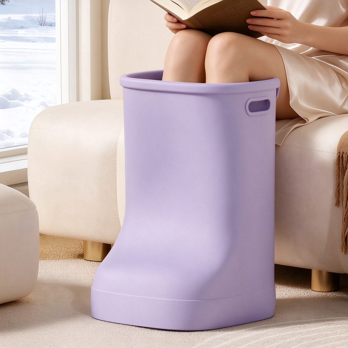 Boot-Style Heated Massage Foot Spa