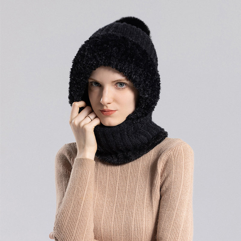 3-in-1 Fleece-Lined Mask Scarf Hat