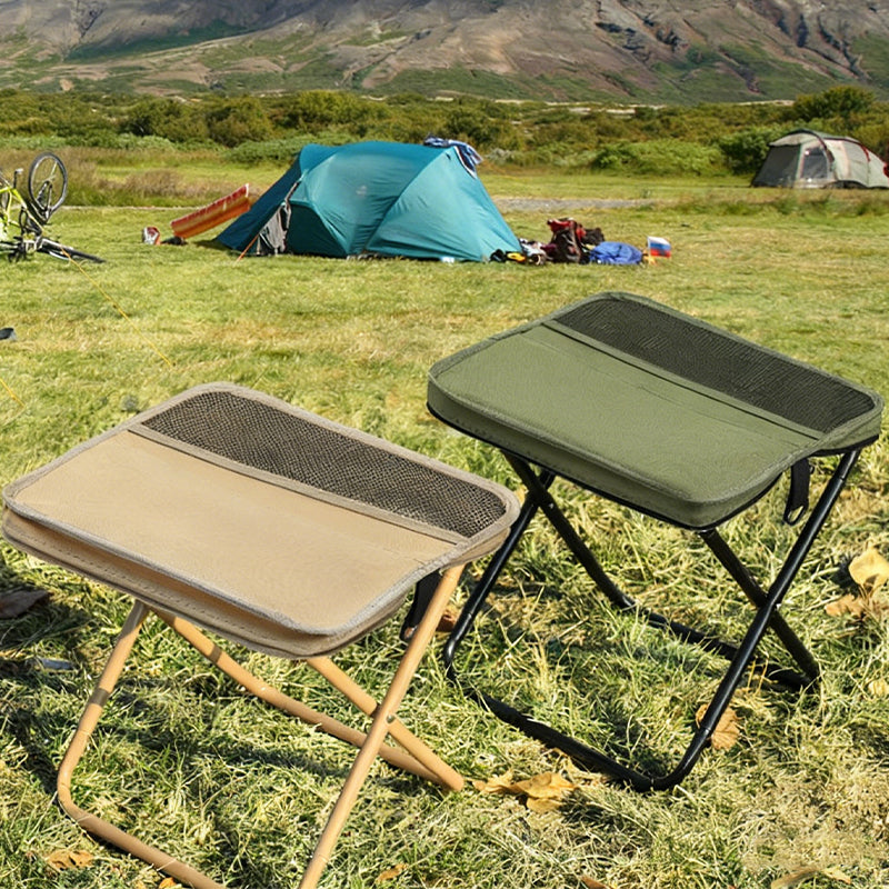Portable Folding Stool with Backpack Design