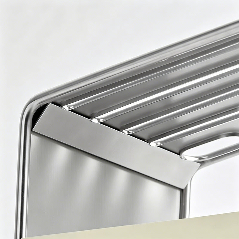 Ventilated Stainless Steel Knife Holder with Removable Drip Tray