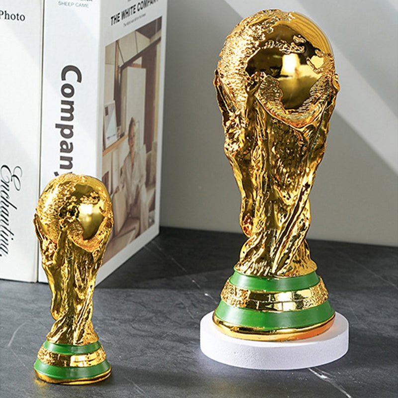 Golden Championship Trophy Replica Resin Display Statue
