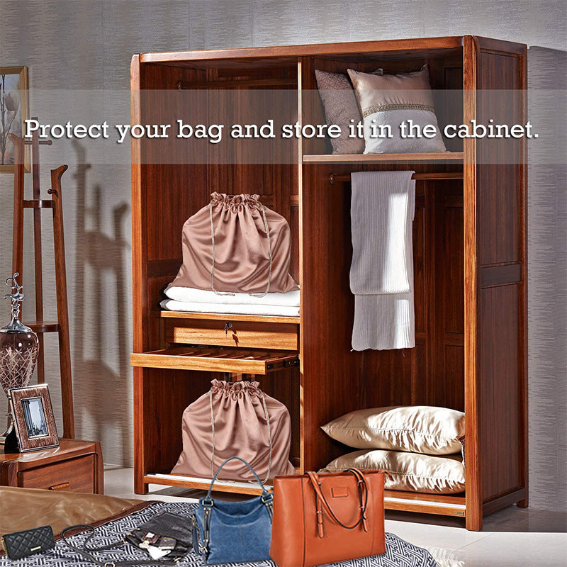 Premium Satin Dust Bag for Handbags with Drawstring Closure